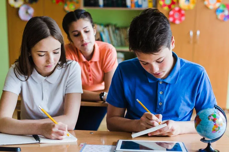 children learning in the class