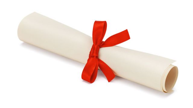 a picture of diploma